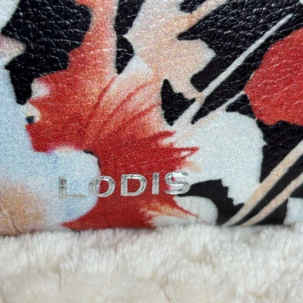 Lodis Floral Leather Wristlet
